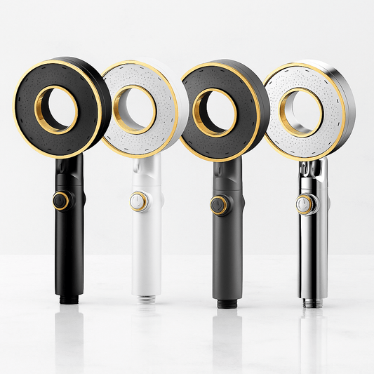 HydroFlex – Handheld Shower with 3 Adjustable Spray Modes, Pressure Boost & On/Off Button