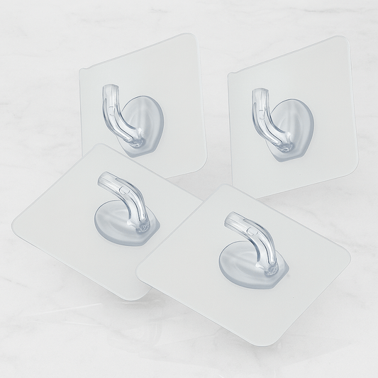 StickMate – Transparent Strong Adhesive Hooks for Walls & Doors