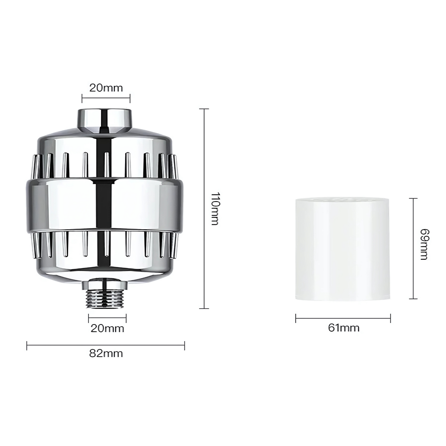 PureFlow – 15/20-Stage Shower Filter for Cleaner Water & Softer Skin
