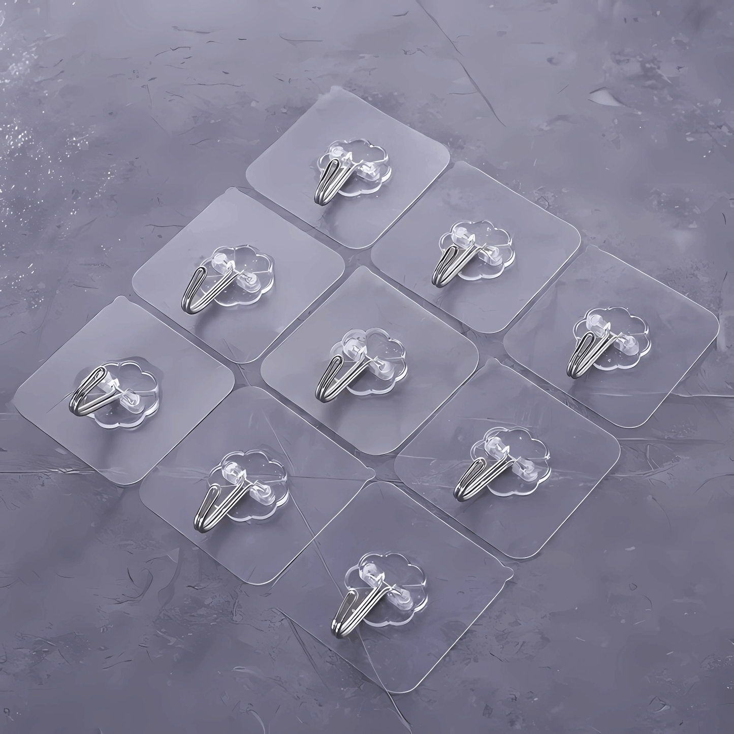 InvisiHook – Transparent Adhesive Wall Hooks for Kitchen & Bathroom