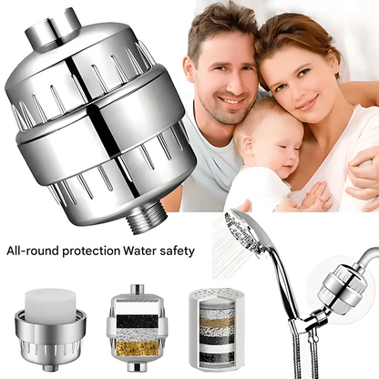 PureFlow – 15/20-Stage Shower Filter for Cleaner Water & Softer Skin