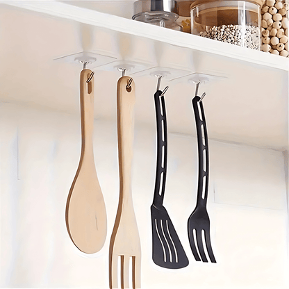 InvisiHook – Transparent Adhesive Wall Hooks for Kitchen & Bathroom