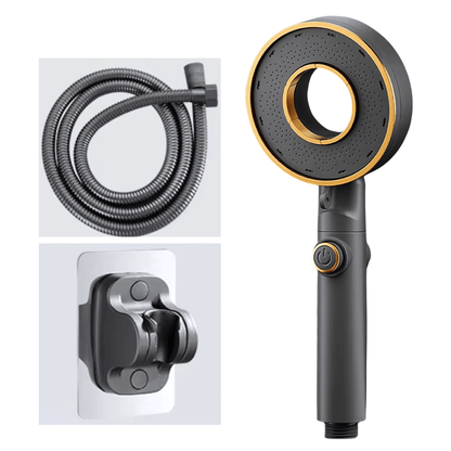HydroFlex – Handheld Shower with 3 Adjustable Spray Modes, Pressure Boost & On/Off Button